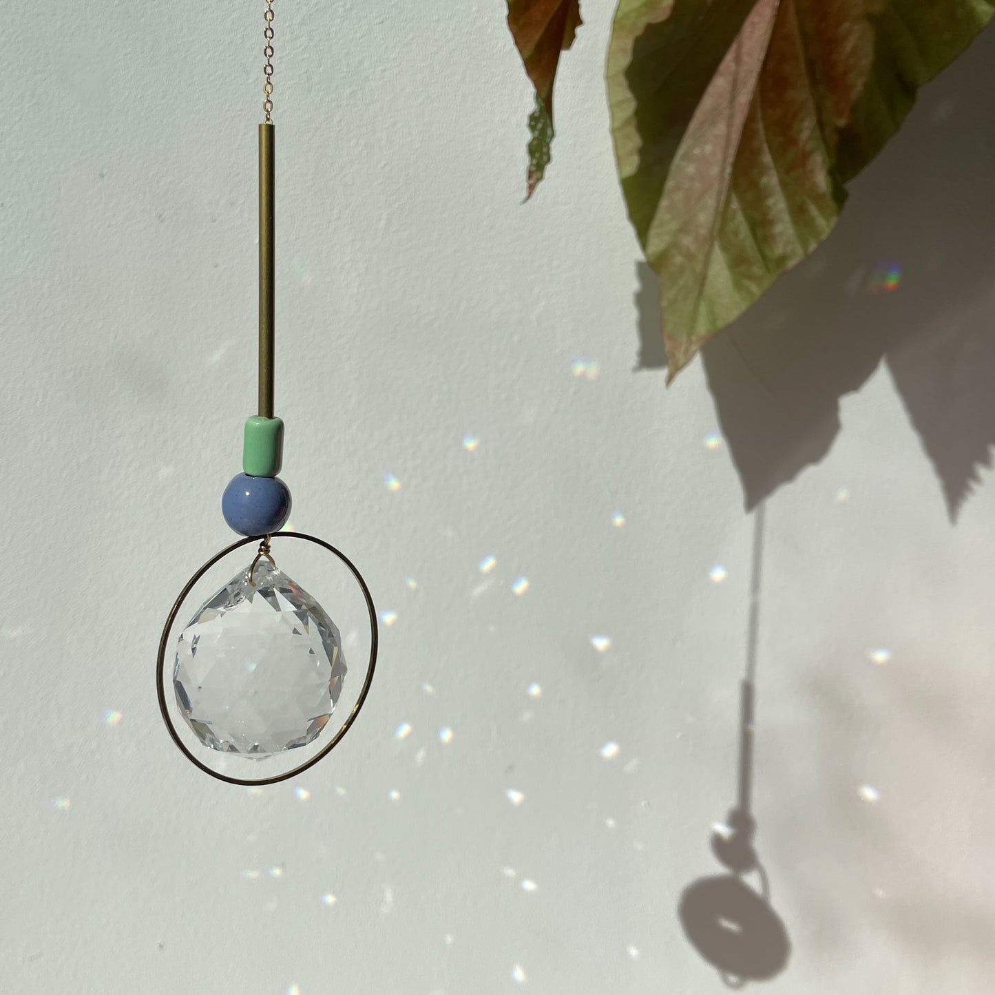 Suncatcher Bubble Blau / Lichtfänger / Fensterkristall  / Prisma