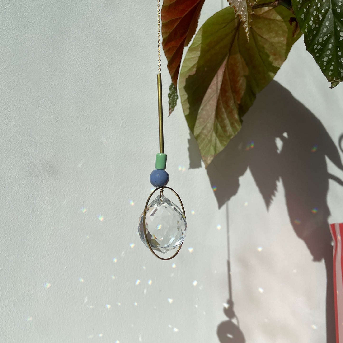 Suncatcher Bubble Blau / Lichtfänger / Fensterkristall  / Prisma