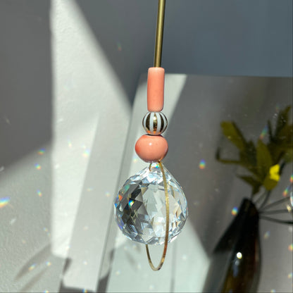 Suncatcher Zirkus Lachs / Lichtfänger / Fensterkristall  / Prisma