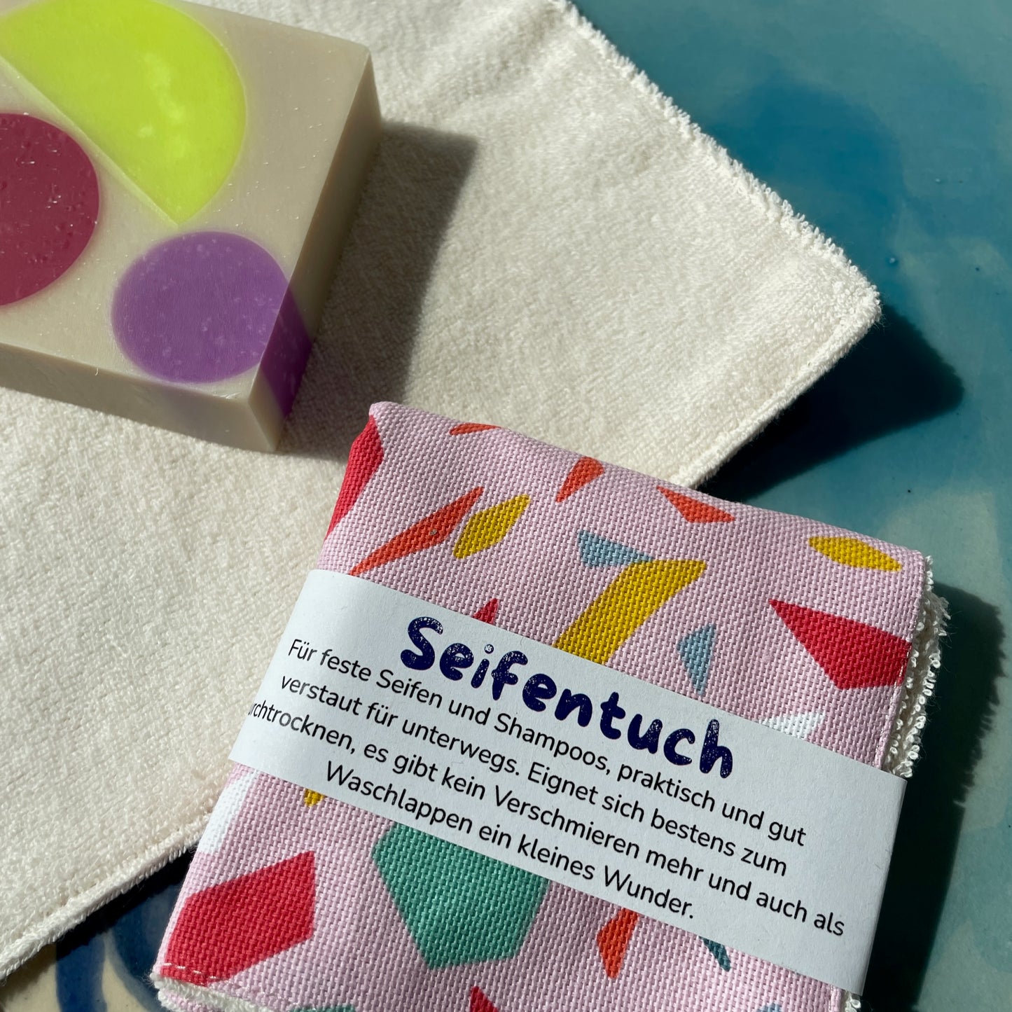 Seifentuch Terrazo Pink