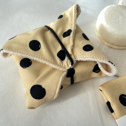 Seifentuch Dalmatiner in zartem Beige