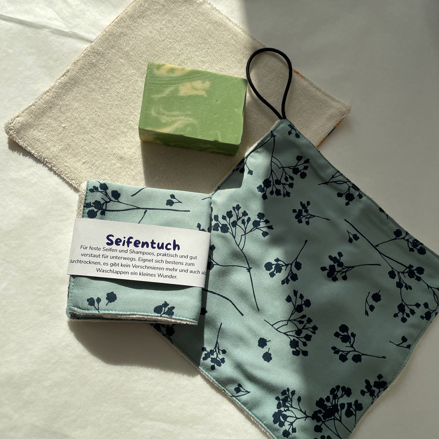 Seifentuch Knospen im Eis