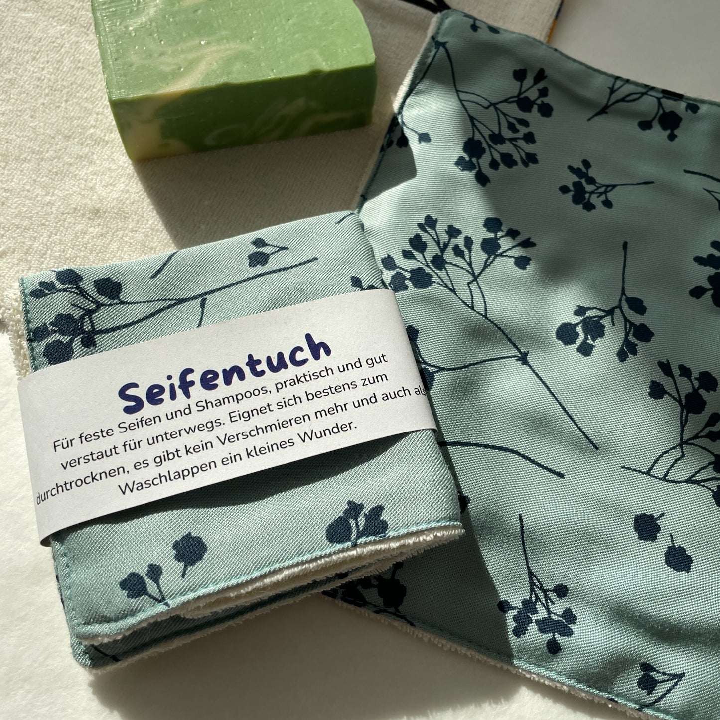 Seifentuch Knospen im Eis