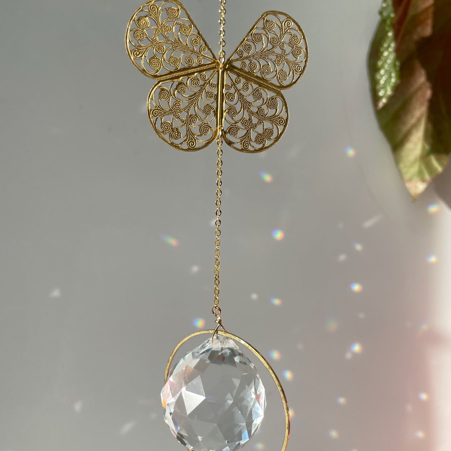 Suncatcher filigraner Schmetterling / Lichtfänger / Fensterkristall  / Prisma