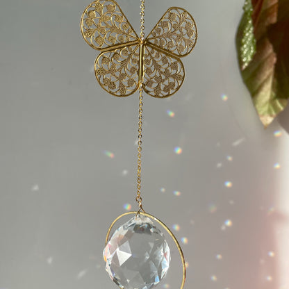 Suncatcher filigraner Schmetterling / Lichtfänger / Fensterkristall  / Prisma
