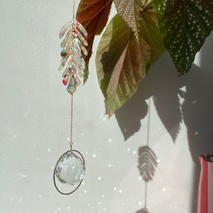 Suncatcher Farn bunt/ Lichtfänger / Fensterkristall / Prisma