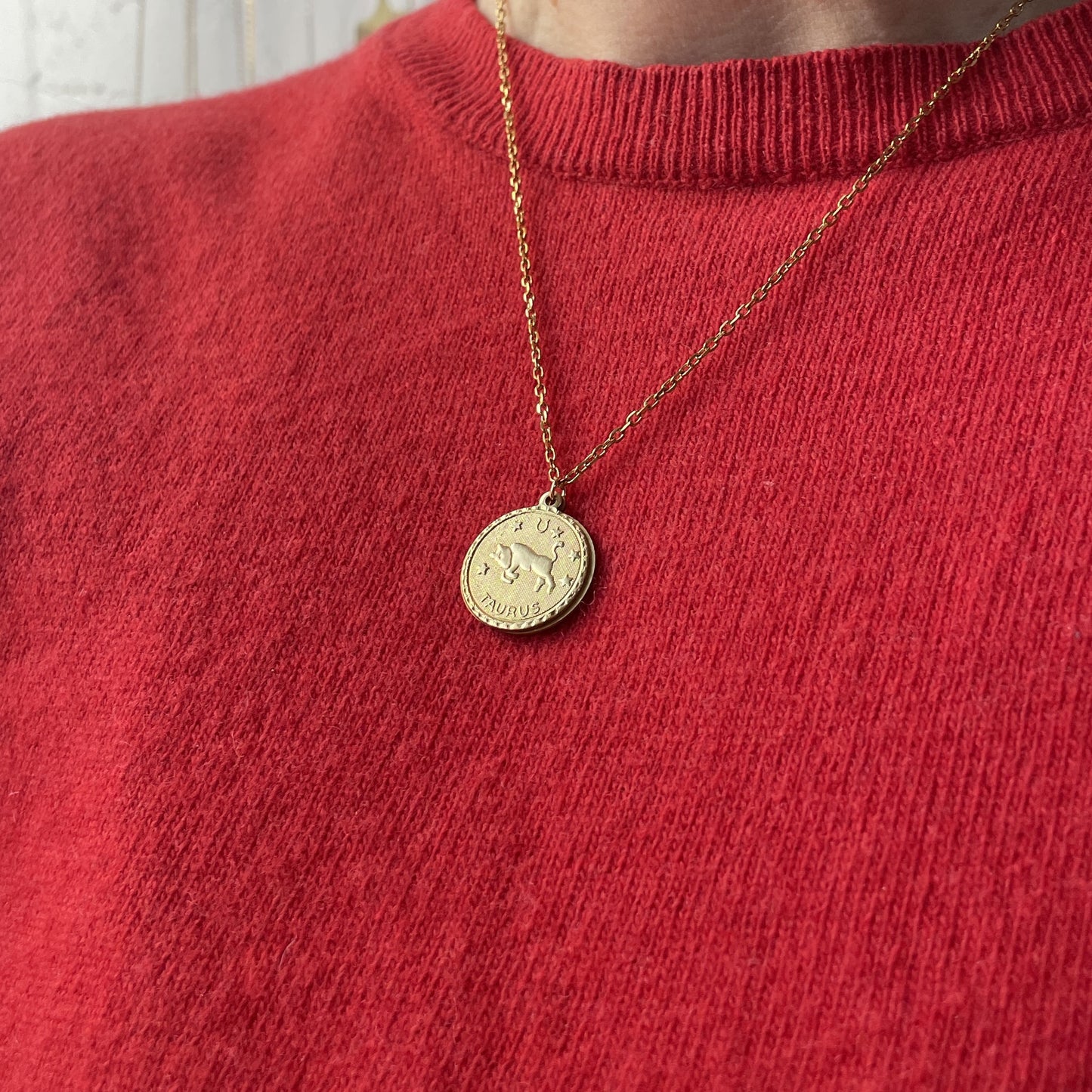 Personalisierte Sternzeichen- & Aszendenten-Kette | Goldplattiertes Edelstahl Individueller Astro-Schmuck