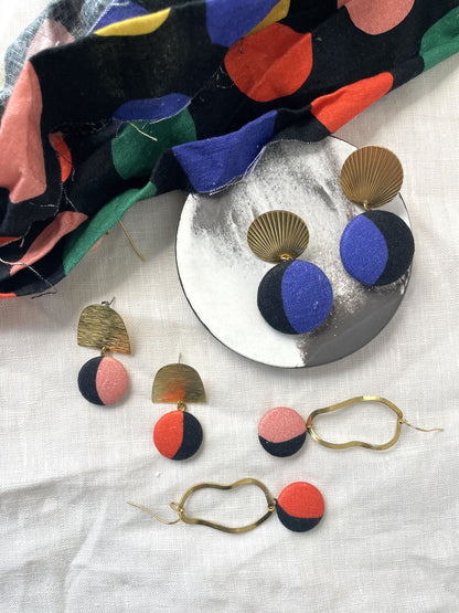 Ohrringe mit Stoffen von Bonnie und Buttermilk