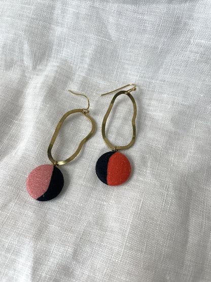 Ohrringe mit Stoffen von Bonnie und Buttermilk