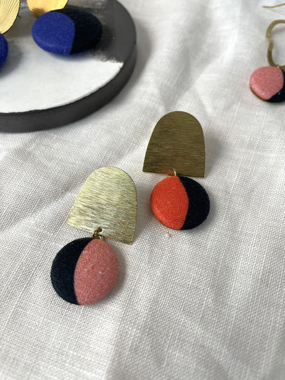 Ohrringe mit Stoffen von Bonnie und Buttermilk