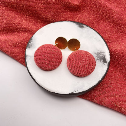 Ohrstecker MegaTransit . Glitzerrot