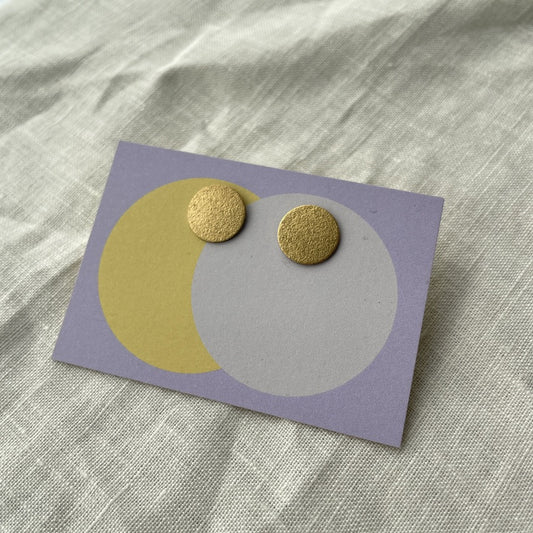 ✨Nara – große Ohrstecker mit sandmatter Oberfläche