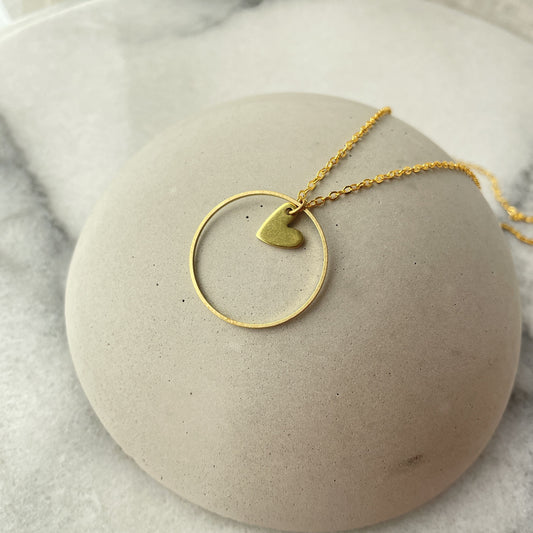 Mila . Kette . Kreis mit Herz