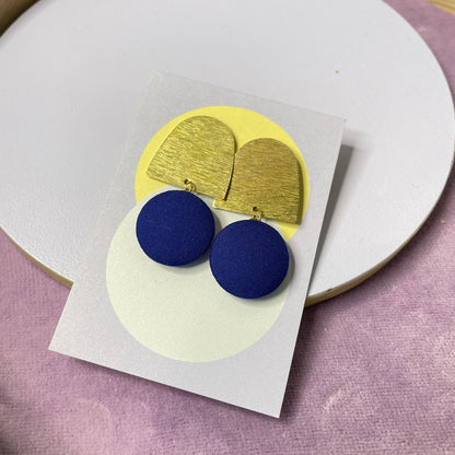 Ohrstecker Monta. Royalblau