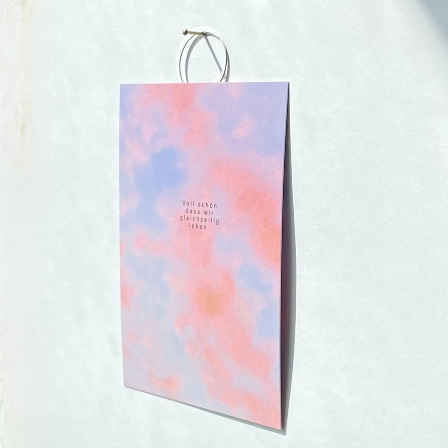 Bildaufhänger zum Postkarten aufhängen Kreis klein / Wohndeko / Galerie