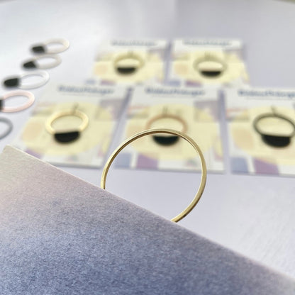 Bildaufhänger zum Postkarten aufhängen Kreis klein / Wohndeko / Galerie