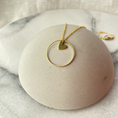 Mila . Kette . Kreis mit Herz