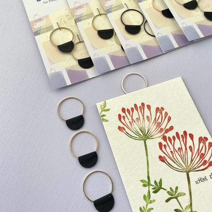 Bildaufhänger zum Postkarten aufhängen / 3er Set Kreise/ Wohndeko / Galerie