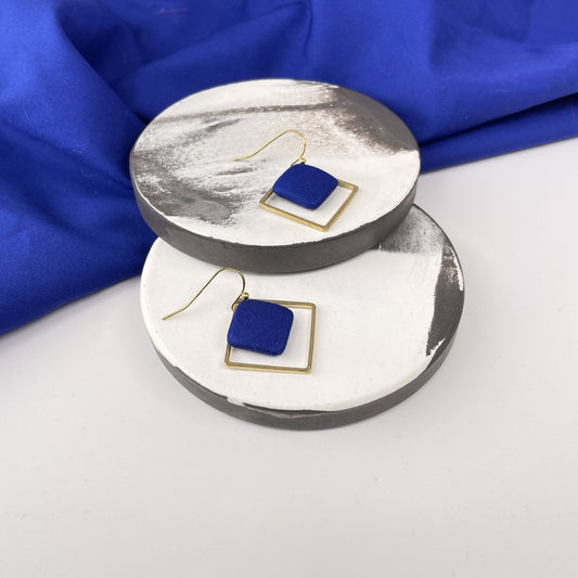 Ohrringe InnerBlock in Royalblau