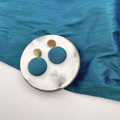 Ohrstecker MegaTransit . Petrol des Urwalds