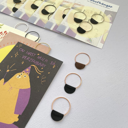 Bildaufhänger zum Postkarten aufhängen / 3er Set Kreise/ Wohndeko / Galerie