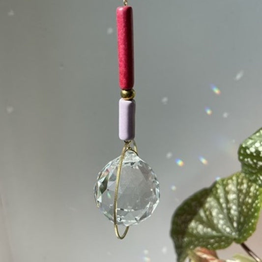 Suncatcher Perel rotgold flieder