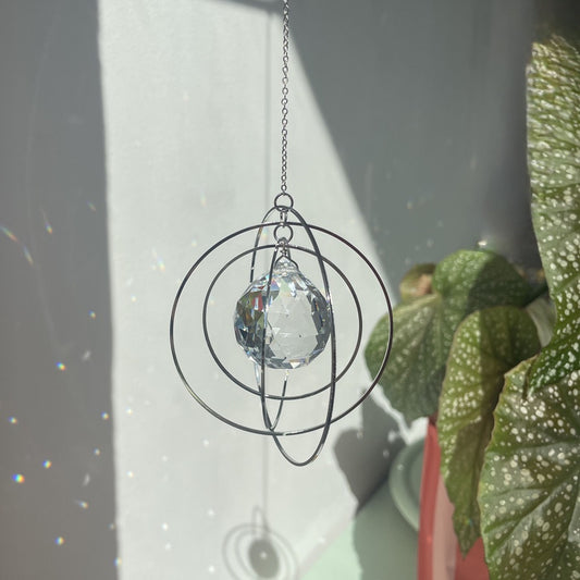 Suncatcher Circles . silber