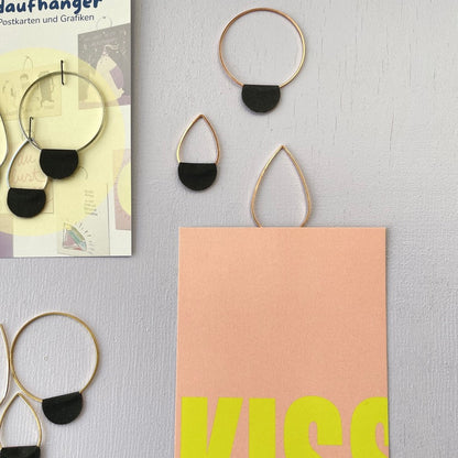 Bildaufhänger zum Postkarten aufhängen 3er Set Mix/ Wohndeko / Galerie