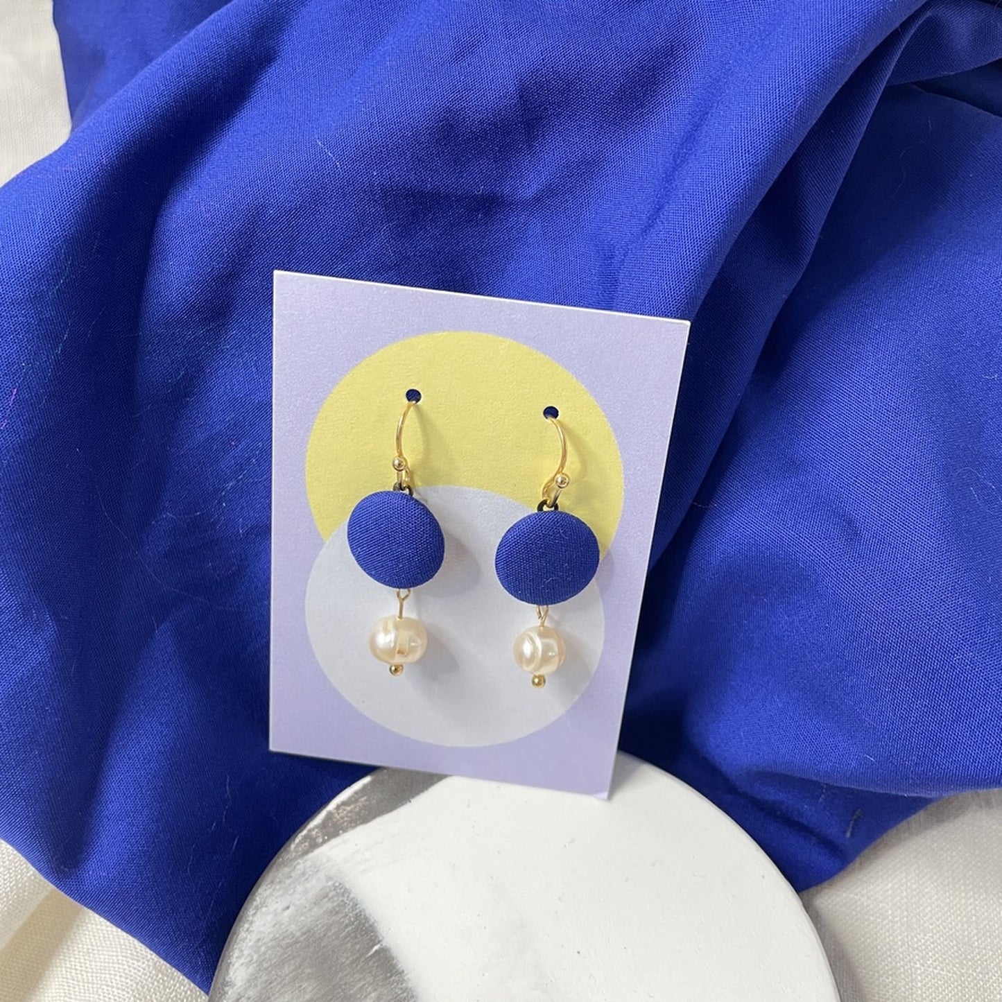Ohrringe Superel . Royalblau