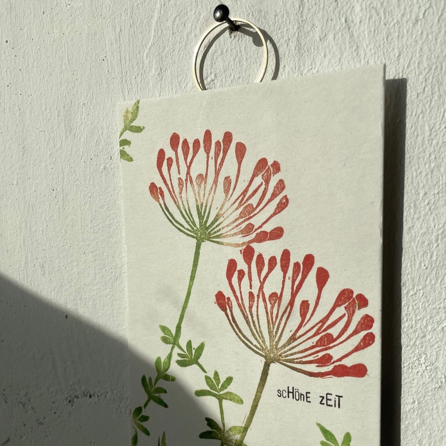 Bildaufhänger zum Postkarten aufhängen Kreis klein / Wohndeko / Galerie