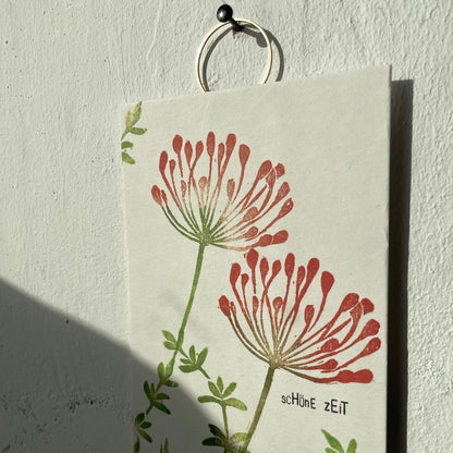 Bildaufhänger zum Postkarten aufhängen Kreis klein / Wohndeko / Galerie