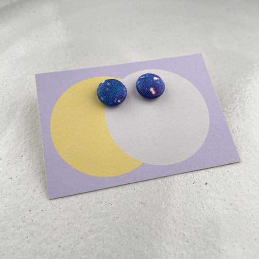 kleine Stoffstecker . Galaxy blau