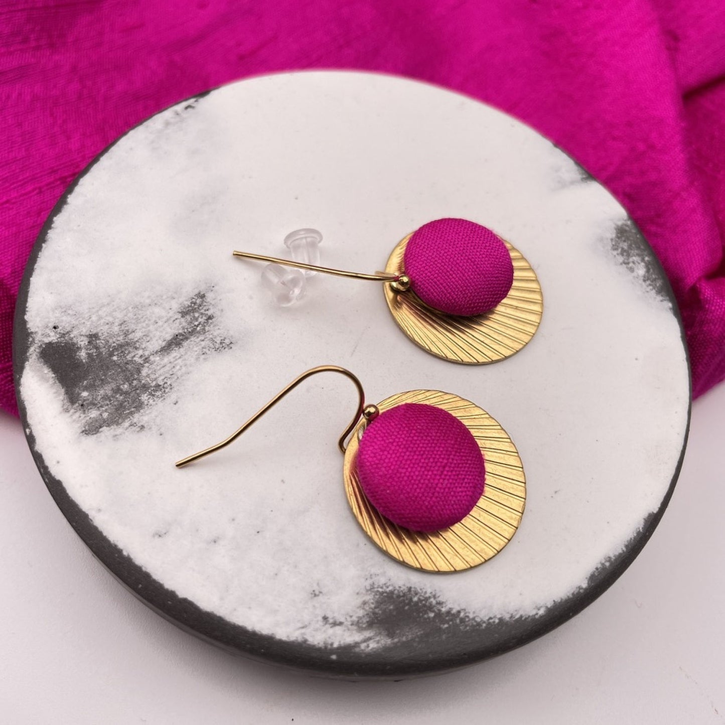 Ohrringe Strahla . Bright Pink