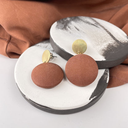 Ohrstecker MegaTransit in Mocca