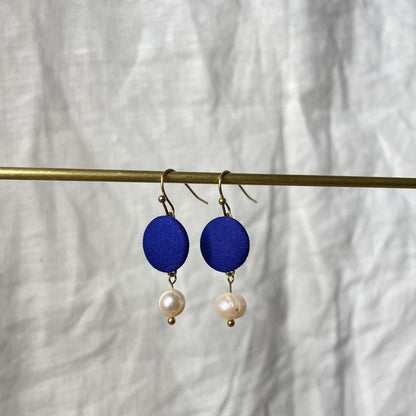 Ohrringe Superel . Royalblau