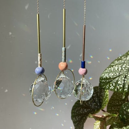 Suncatcher Bubble blau weiß
