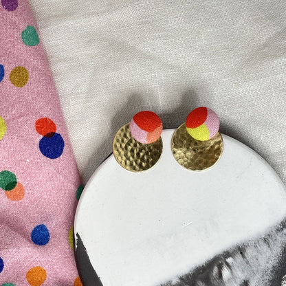 Ohrstecker Rundling . Confetti von B & B