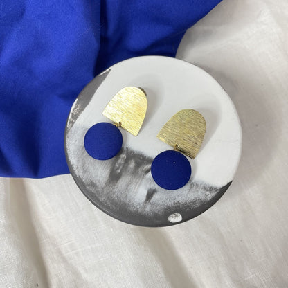 Ohrstecker Monta. Royalblau