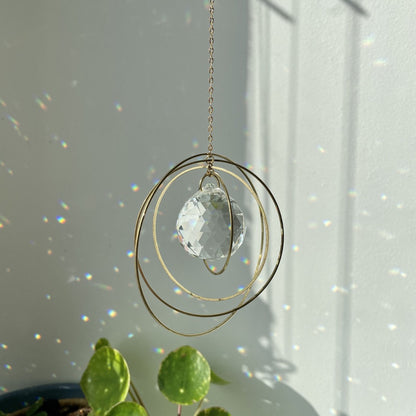 Suncatcher Circles . gold
