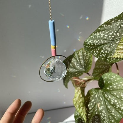 Suncatcher Perel fliedergelb rosa
