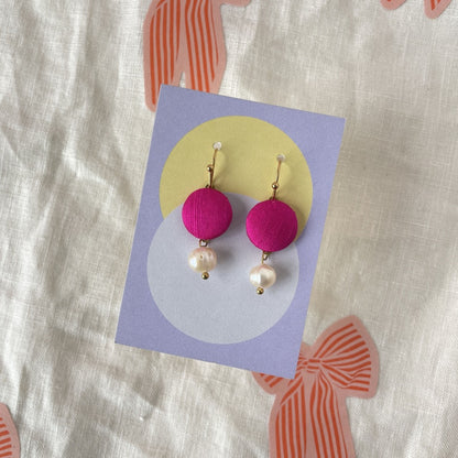 Ohrringe Superel in prallen Pink