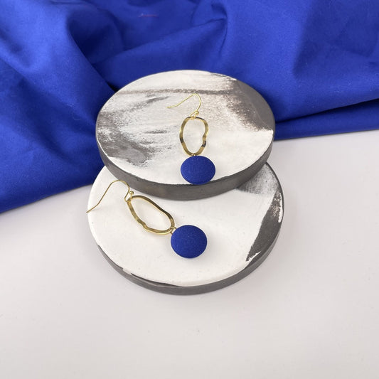 Ohrringe Swing in Royalblau