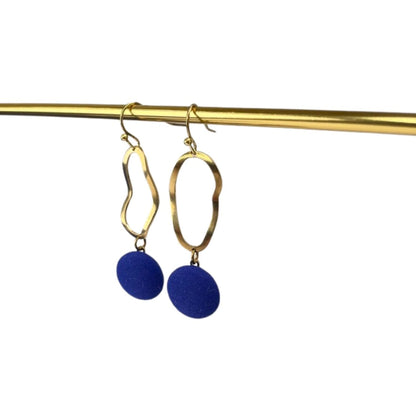 Ohrringe Swing in Royalblau