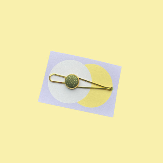 Haarspange *Little Pea*in GoldenGrün