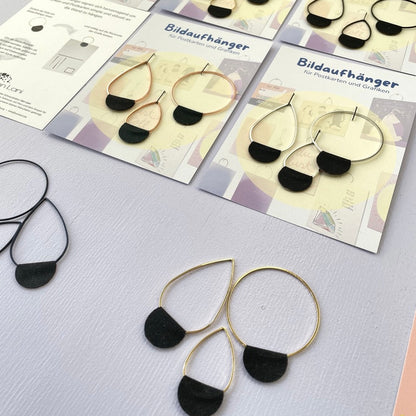 Bildaufhänger zum Postkarten aufhängen 3er Set Mix/ Wohndeko / Galerie