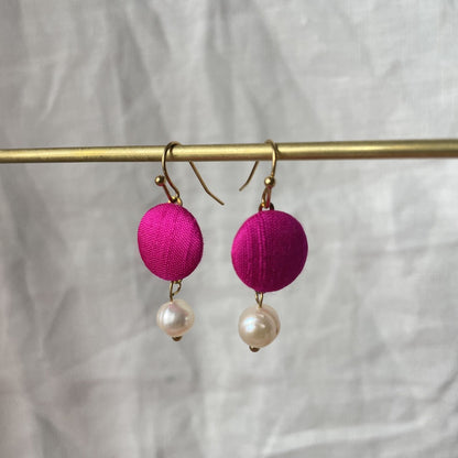 Ohrringe Superel in prallen Pink