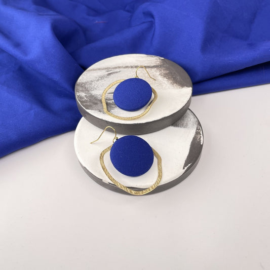Ohrringe MegaSwing in Royalblau