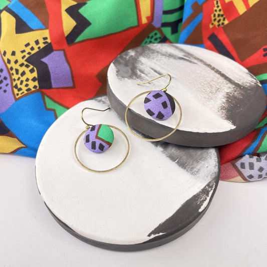 Ohrringe Inner Circle klein mit LibertyStoff