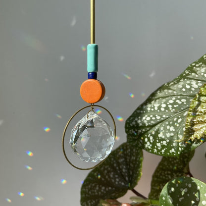 Suncatcher Disc orange türkis