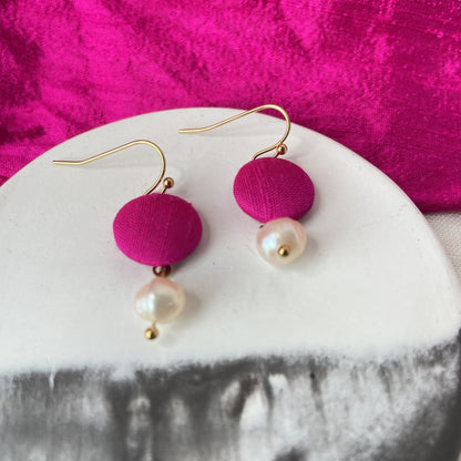 Ohrringe Superel in prallen Pink